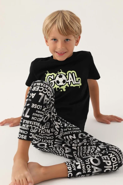 Roly Poly 3344 Goal Erkek Çocuk Pijama Takımı - 8