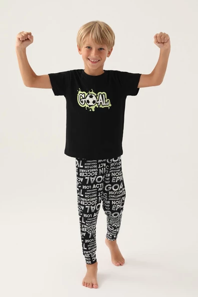 Roly Poly 3344 Goal Erkek Çocuk Pijama Takımı - 7