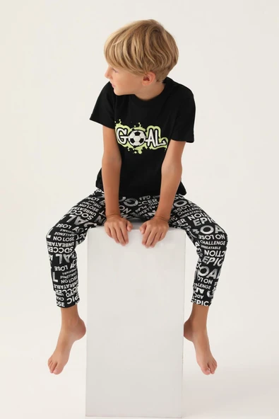 Roly Poly 3344 Goal Erkek Çocuk Pijama Takımı - 8
