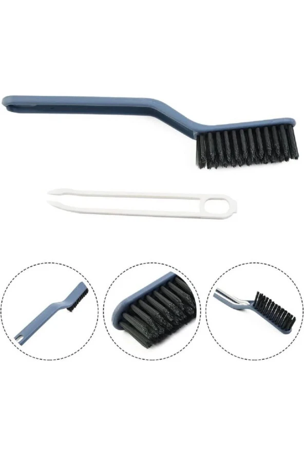 3B Trend Cımbızlı Temizlik Fırça Derz Zemin Banyo Fayans Mutfak Klozet Köşe Oluk Temizleme Fırçası - 2