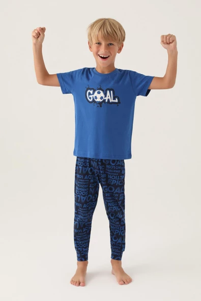 Roly Poly 3344 Goal Erkek Çocuk Pijama Takımı - 3