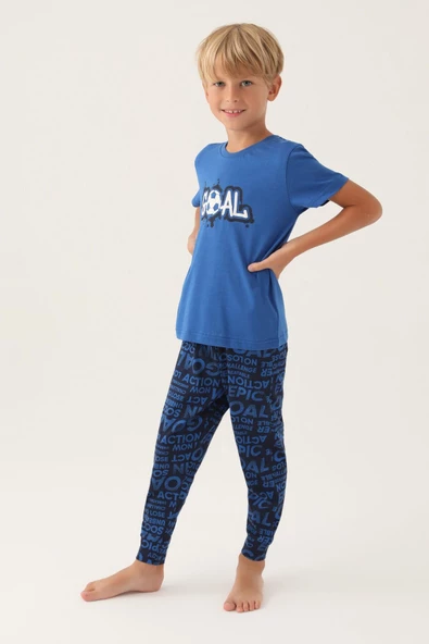 Roly Poly 3344 Goal Erkek Çocuk Pijama Takımı - 4