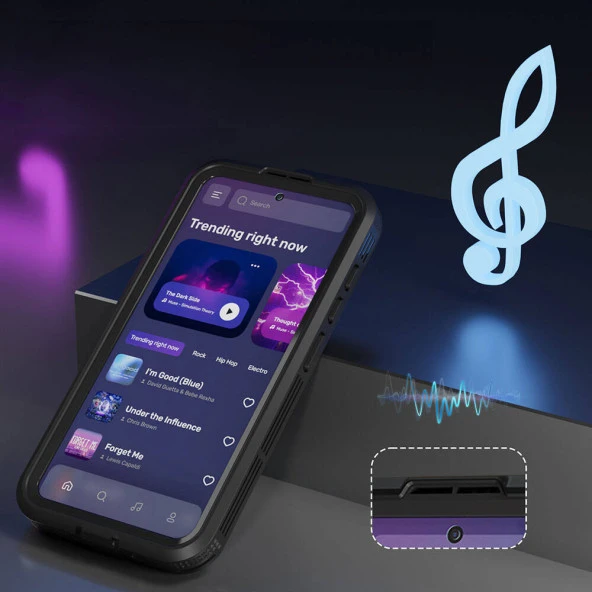 Galaxy S24 Kılıf Magsafe Şarj Özellikli 1-1 Su Geçirmez Kılıf - Resim 5