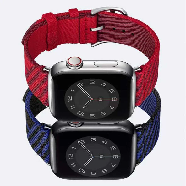 Apple Watch 7 41mm KRD-51 Hasır Kordon - Resim 11