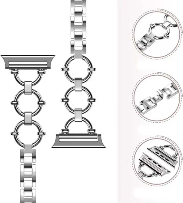 Apple Watch 40mm KRD-56 Metal Kordon - Resim 6