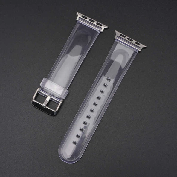 Apple Watch 40mm KRD-13 Şeffaf Silikon Kordon - 5