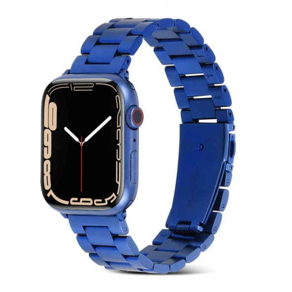 Apple Watch 1 2 3 4 5 6 7 8 9 Se Ultra 49/46/45/44/42 mm Kordon KRD-04 Metal Strap Kayış ürün görseli