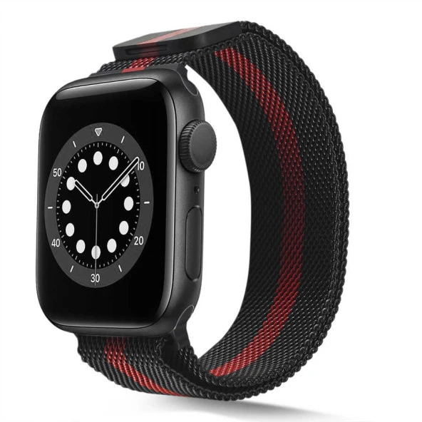 Apple Watch 1 2 3 4 5 6 7 8 9 Se Ultra 49/46/45/44/42 mm Kordon KRD-01 Metal Strap Kayış - Resim 8