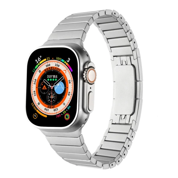 Apple Watch Ultra 49mm Kordon KRD-35 Metal Strap Kayış