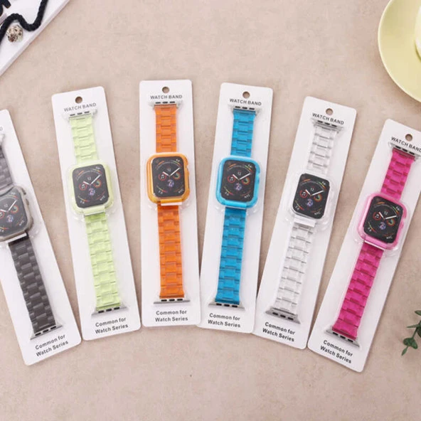 Apple Watch 1 2 3 4 5 6 7 8 9 Se Ultra 49/46/45/44/42 mm Kordon KRD-33 Strap Kayış - Resim 9