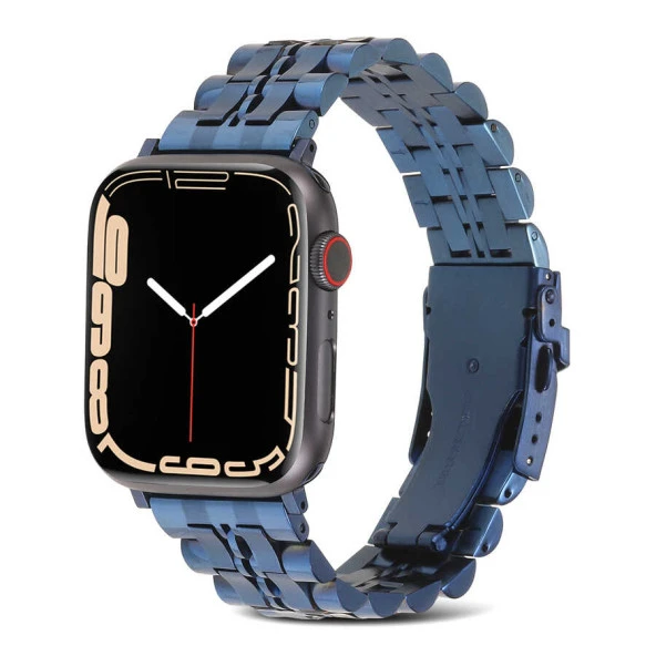 Apple Watch 1 2 3 4 5 6 7 8 9 Se Ultra 49/46/45/44/42 mm Kordon KRD-54 Metal Strap Kayış