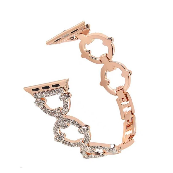 Apple Watch 1 2 3 4 5 6 7 8 9 Se Ultra 49/46/45/44/42 mm Kordon KRD-57 Metal Strap Kayış - Resim 5