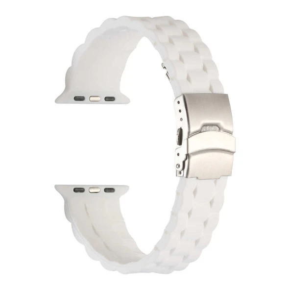 Apple Watch 1 2 3 4 5 6 7 8 9 Se Ultra 49/46/45/44/42 mm Kordon KRD-72 Silikon Strap Kayış - 2