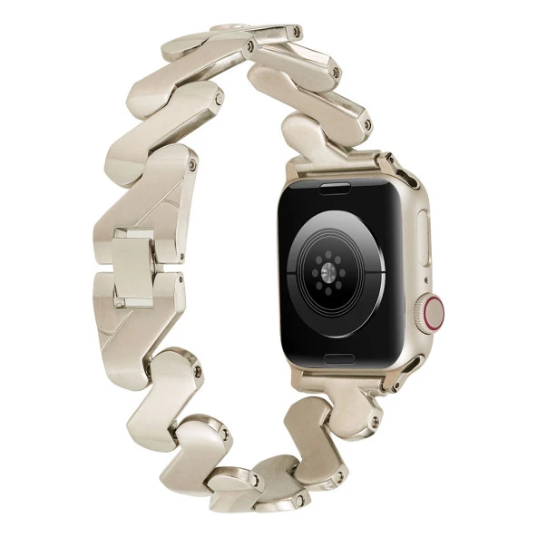 Apple Watch 7 41mm Kordon KRD-80 Metal Strap Kayış - 10