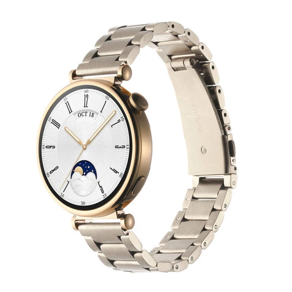 Huawei GT4 41mm  KRD-04 18mm Metal Kordon - Resim 3