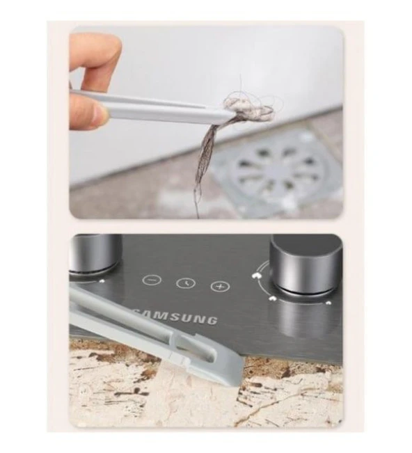 3B Trend Döner Başlıklı Cımbızlı Detay Temizlik Fırçası Fayans Klozet Köşe Oluk Temizleme Fırçası - 4