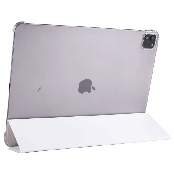 Apple iPad Pro 12.9 2022 M2  Smart Cover Standlı 1-1 Kılıf - Resim 4
