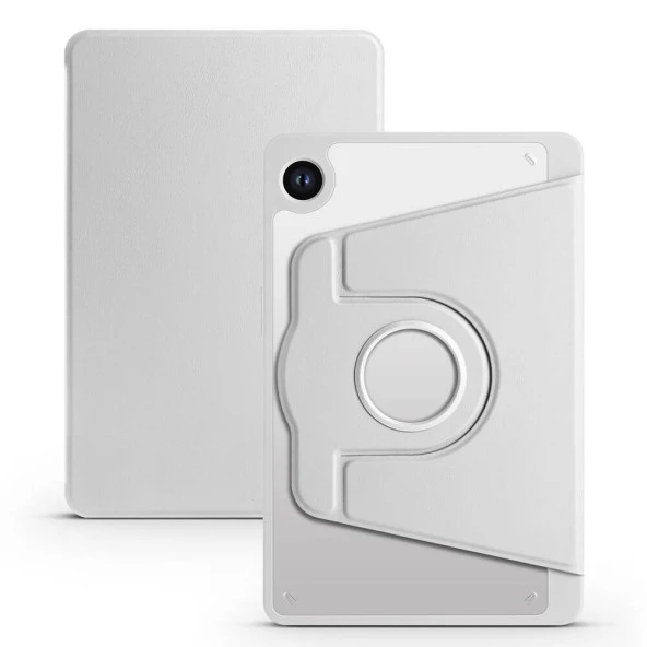 Galaxy Tab A9 Kılıf  Termik Kalem Bölmeli Dönebilen Standlı Kılıf - Resim 5