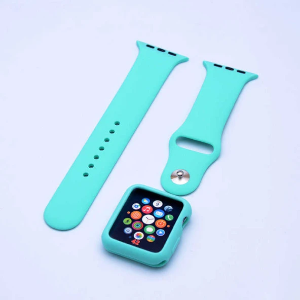 Apple Watch 42mm  3 in 1 Klasik Kordon - Resim 4