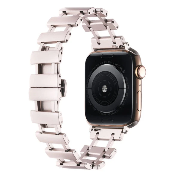 Apple Watch 7 41mm  KRD-96 Metal Kordon - Resim 5