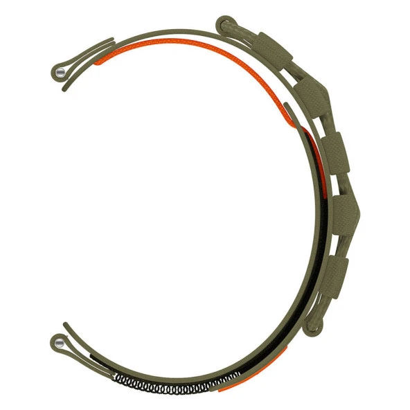 Huawei GT2 42mm  KRD-112 20mm Orbital Örgülü Halat Tasarımlı Naylon Kumaş Hasır Kordon - Resim 8