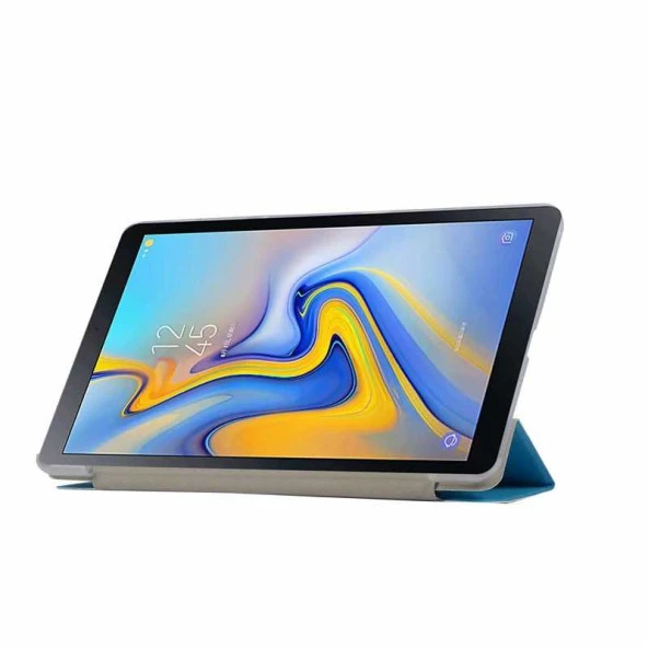 Galaxy Tab A T590  Smart Cover Standlı 1-1 Kılıf - Resim 12