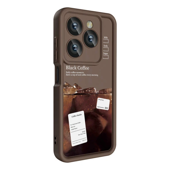 Tecno Spark 20C Kılıf Kamera Korumalı Baskılı Arka Yüzey  Klas Kapak - Resim 2