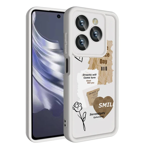 Tecno Spark 20C Kılıf Kamera Korumalı Baskılı Arka Yüzey  Klas Kapak - Resim 6