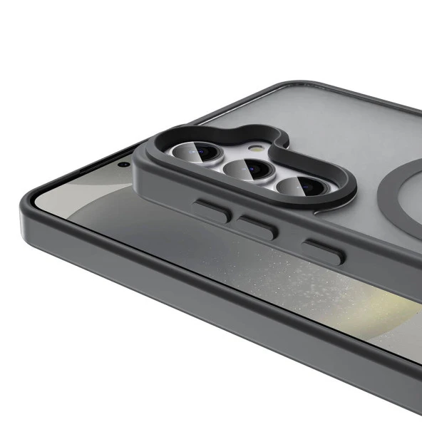 Galaxy S23 FE Kılıf Magsafe Şarj Özellikli Mat Arka Yüzey  Sio Kapak - Resim 9