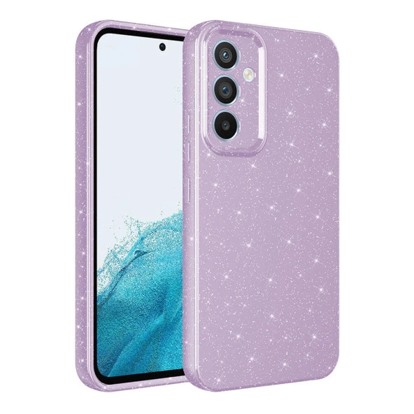 Galaxy A05S Kılıf Kamera Korumalı Simli Lüks  Koton Kapak - Resim 4