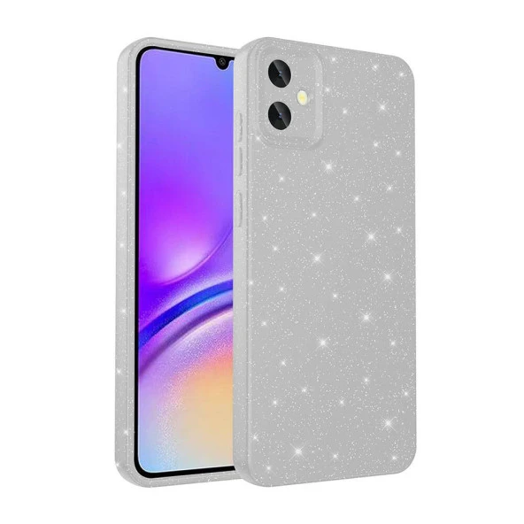 Galaxy A05 Kılıf Kamera Korumalı Simli Lüks  Koton Kapak - Resim 11