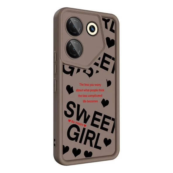 Tecno Camon 20 Pro 5G Kılıf Kamera Korumalı Baskılı Arka Yüzey  Klas Kapak - Resim 3