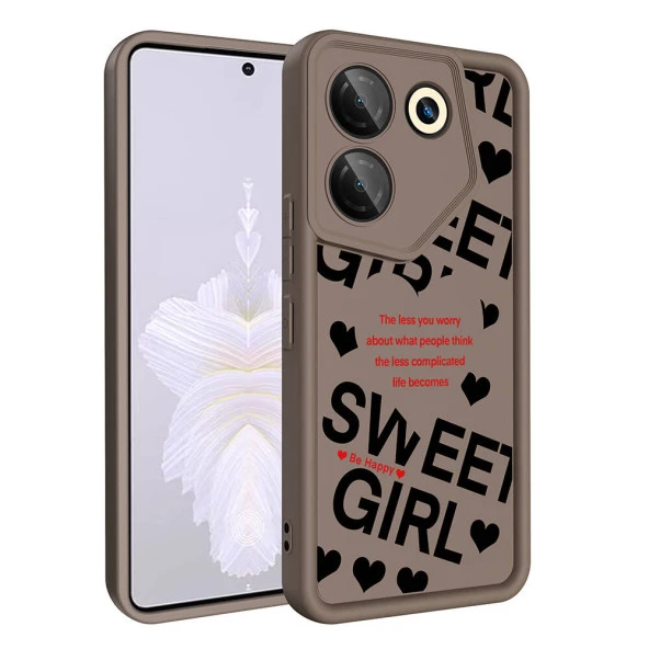 Tecno Camon 20 Pro 5G Kılıf Kamera Korumalı Baskılı Arka Yüzey  Klas Kapak - Resim 4