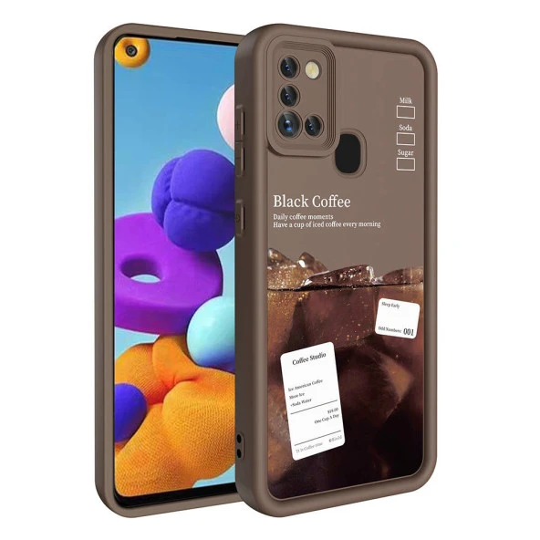 Galaxy A21S Kılıf Kamera Korumalı Baskılı Arka Yüzey  Klas Kapak - Resim 8
