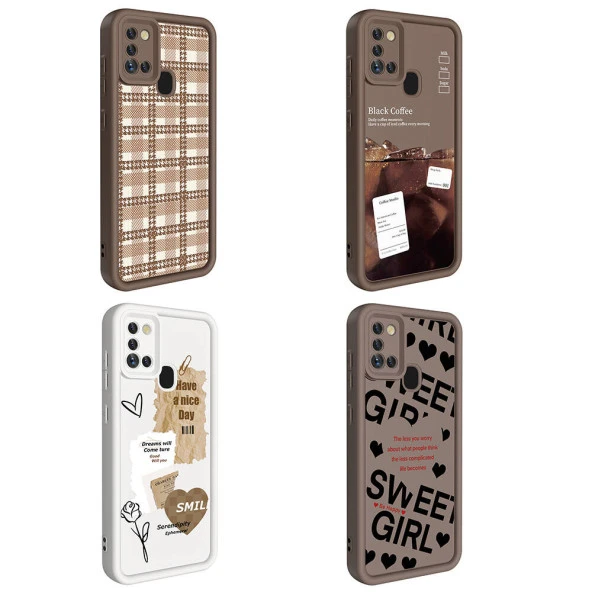 Galaxy A21S Kılıf Kamera Korumalı Baskılı Arka Yüzey  Klas Kapak - Resim 11