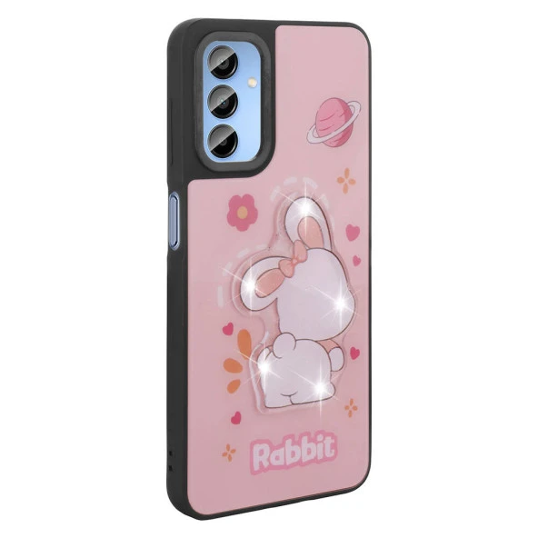 Galaxy A15 Kılıf Parlayan Kabartmalı İkonik Figürlü  Amas Silikon Kapak - Resim 10