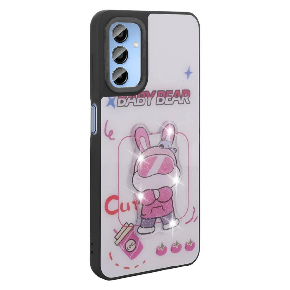 Galaxy A15 Kılıf Parlayan Kabartmalı İkonik Figürlü  Amas Silikon Kapak - Resim 11