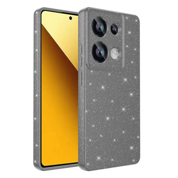 Xiaomi Redmi Note 13 Pro 4G Kılıf Kamera Korumalı Simli Lüks  Koton Kapak - Resim 6