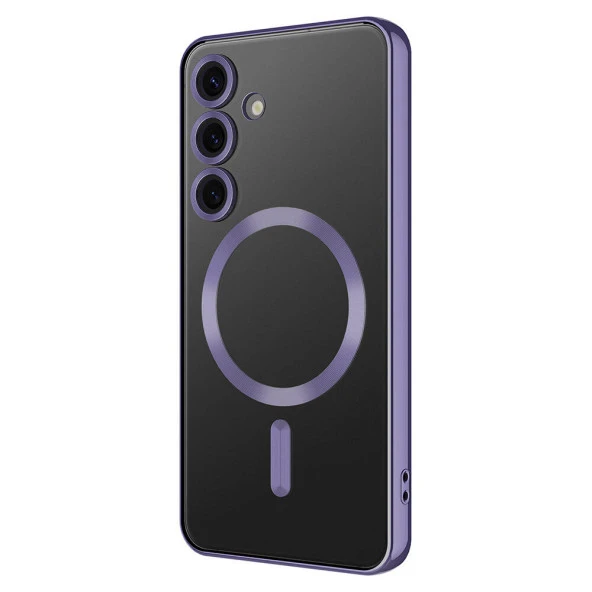 Galaxy S24 Kılıf Kamera Korumalı Magsafe Wireless Şarj Özellikli  Demre Kapak - Resim 5