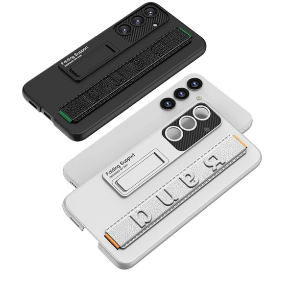 Galaxy S24 Kılıf Standlı El Tutacaklı  Band Kapak - Resim 10