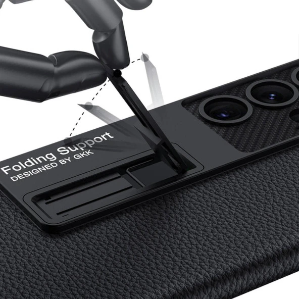 Galaxy S24 Ultra Kılıf  Kıpta Standlı Kapak - Resim 8