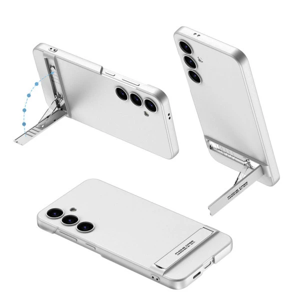 Galaxy S24 Kılıf  Kamera Korumalı Dikey Standlı Ays Kapak ürün görseli