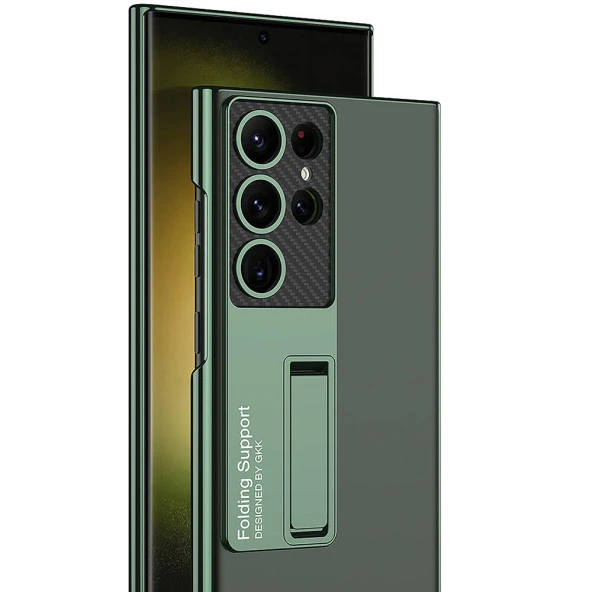 Galaxy S24 Ultra Kılıf Kamera Korumalı Şeffaf Tasarımlı  Lego Standlı Kapak - 12