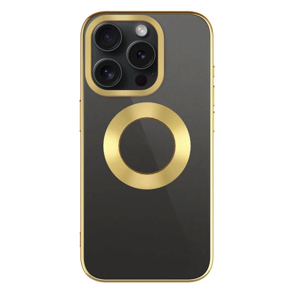 Apple iPhone 15 Pro Max Kılıf Tek Kamera Çerçeveli Logo Gösteren  Omega Kapak - Resim 10