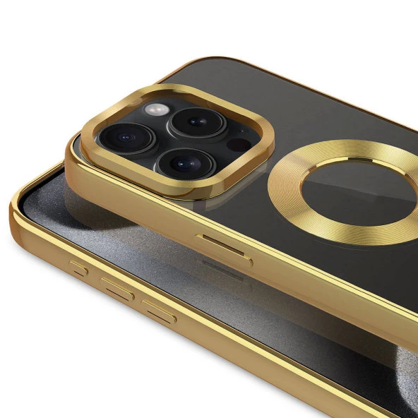Apple iPhone 15 Pro Max Kılıf Tek Kamera Çerçeveli Logo Gösteren  Omega Kapak - Resim 11