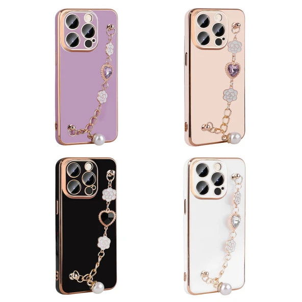 Apple iPhone 15 Pro Kılıf El Tutamaçlı Kamera Korumalı  Taka Silikon Kapak - Resim 6