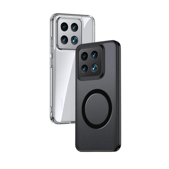 Xiaomi Mi 14 Kılıf Sert PC Arka Yüzey Wireless Şarj Özellikli  Flet Magsafe Kapak - Resim 7