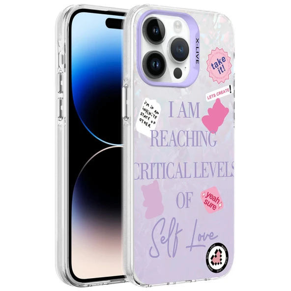 Apple iPhone 14 Pro Kılıf Mermer Desenli  Marbello Kapak - Resim 5