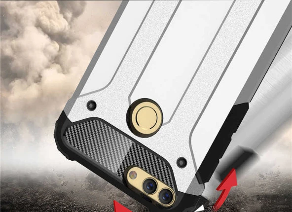 Huawei P Smart Kılıf  Crash Silikon Kapak - Resim 6