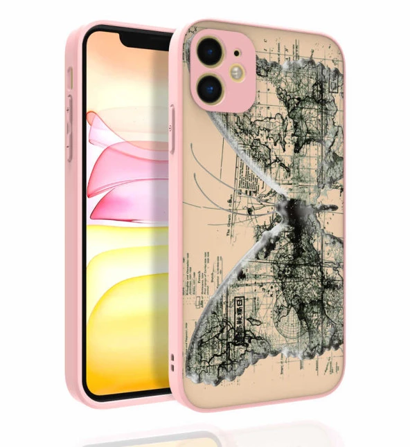 Apple iPhone 11 Kılıf Desenli Kamera Korumalı Parlak  Nora Kapak ürün görseli